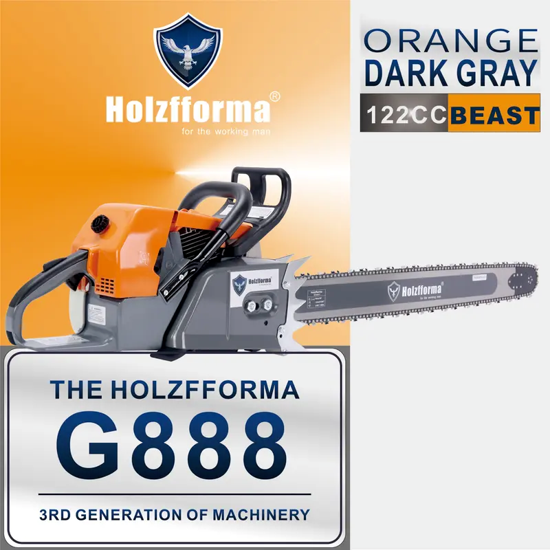 Holzfforma G888 122cc Gasoline Chainsaw - Compatible with Stihl MS880 & 088 Power Head - Ideal for Heavy-Duty Tree Cutting, Firewood, and Professional Logging