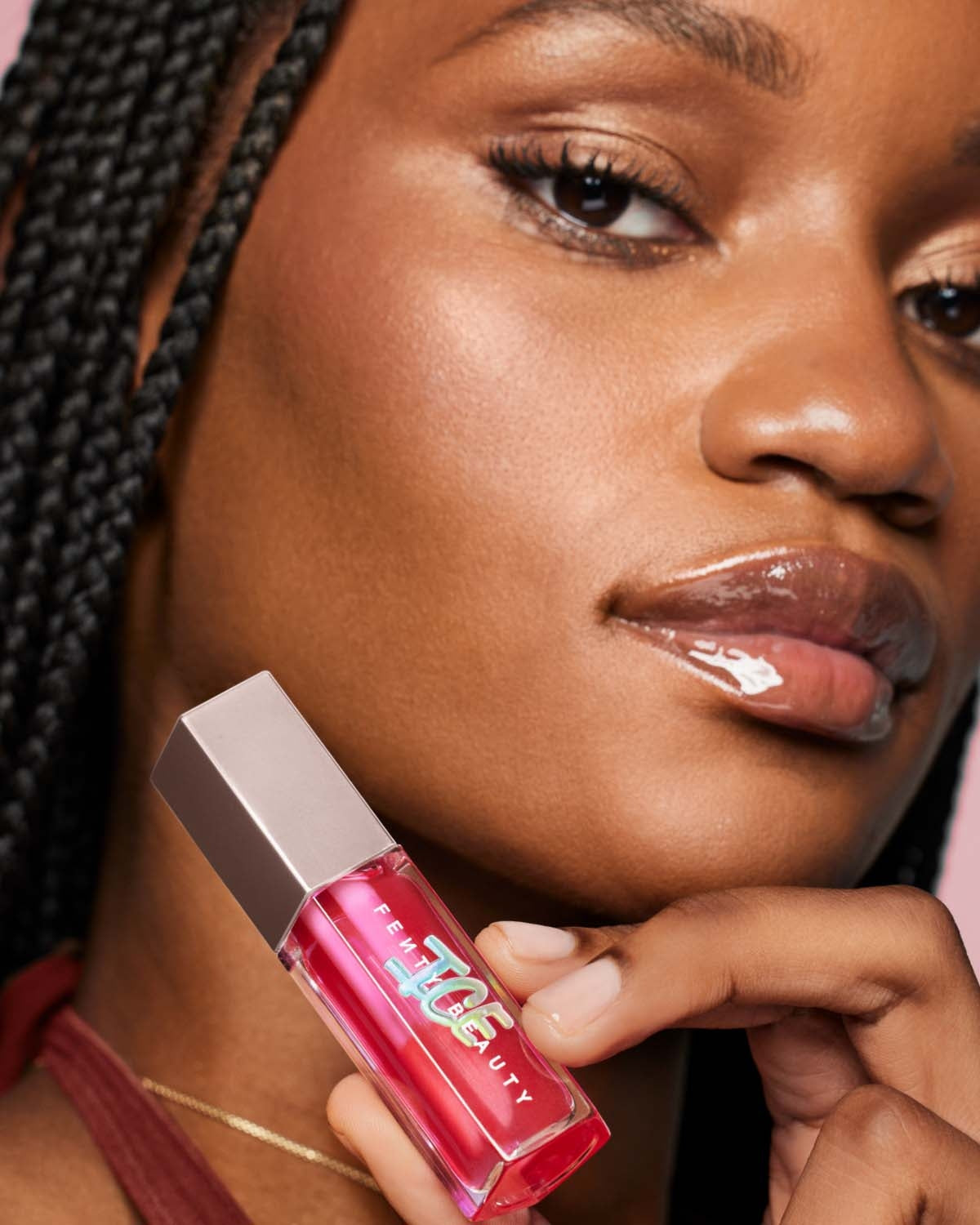 Gloss Bomb Ice Cooling Lip Luminizer - Berry Jelly Lip Gloss for Hydration & Shine | Perfect for Everyday Wear & Night Out Makeup