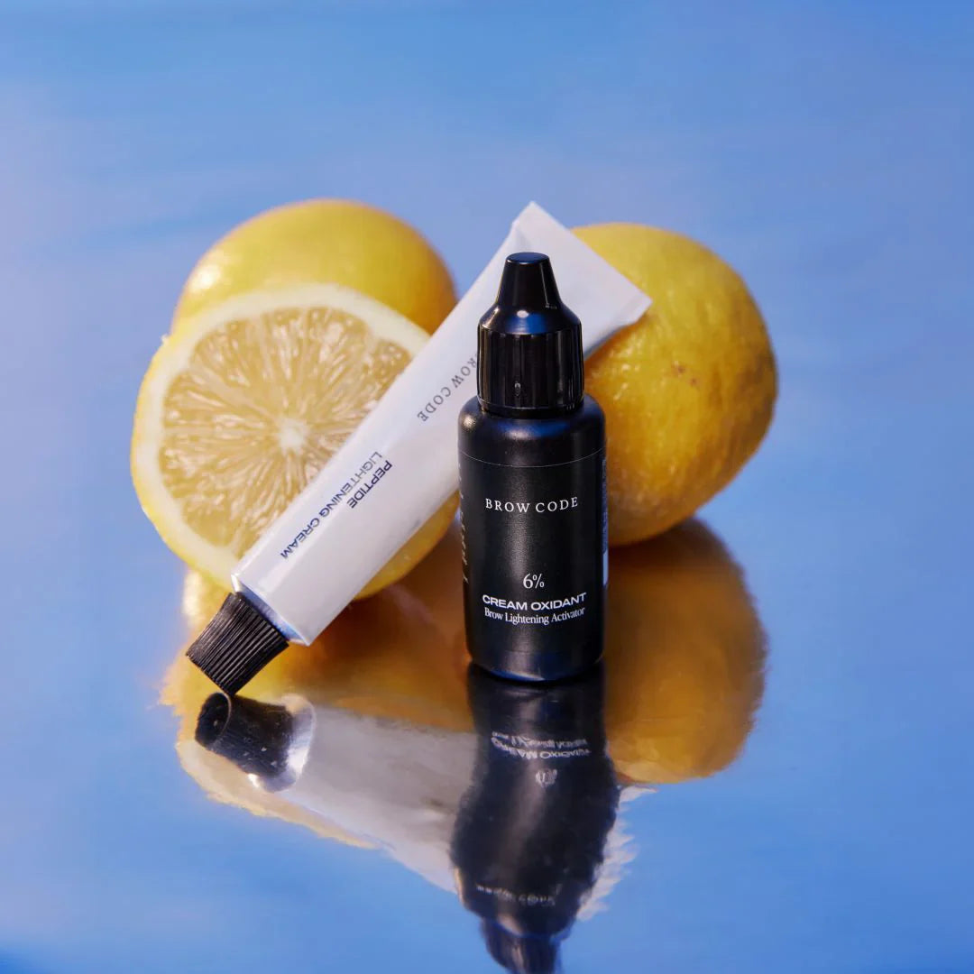 Browcode Professional Brow Lightening System - Natural Looking Eyebrow Lightener Kit for Blonde & Light Hair | At-Home Salon Results for Eyebrow Tinting & Shaping