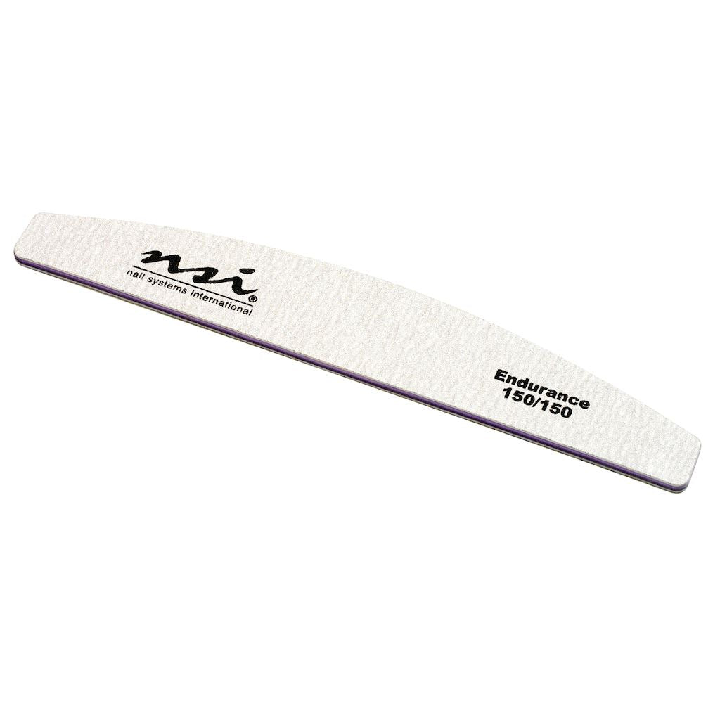 Premium Endurance Nail File 150/150 Grit Medium Coarse - Professional Manicure & Pedicure Tool for Strong, Smooth Nails at Home or Salon