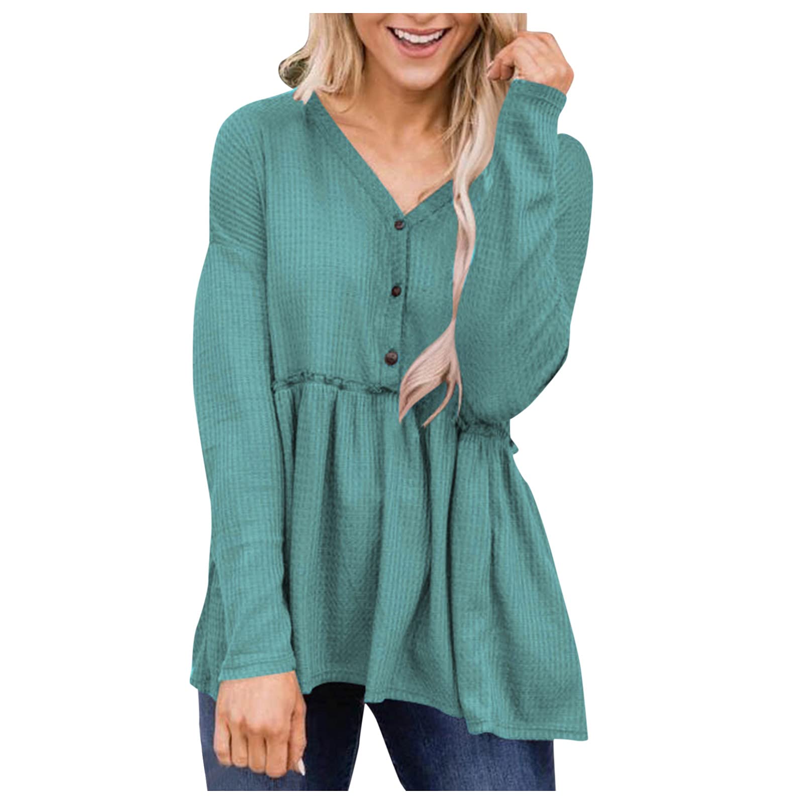 Stylish Plus Size Women's Tops - Elegant Casual Swing Shirt with Long Sleeves for Summer 2023 | Perfect for Office Wear, Date Nights & Everyday Outfits
