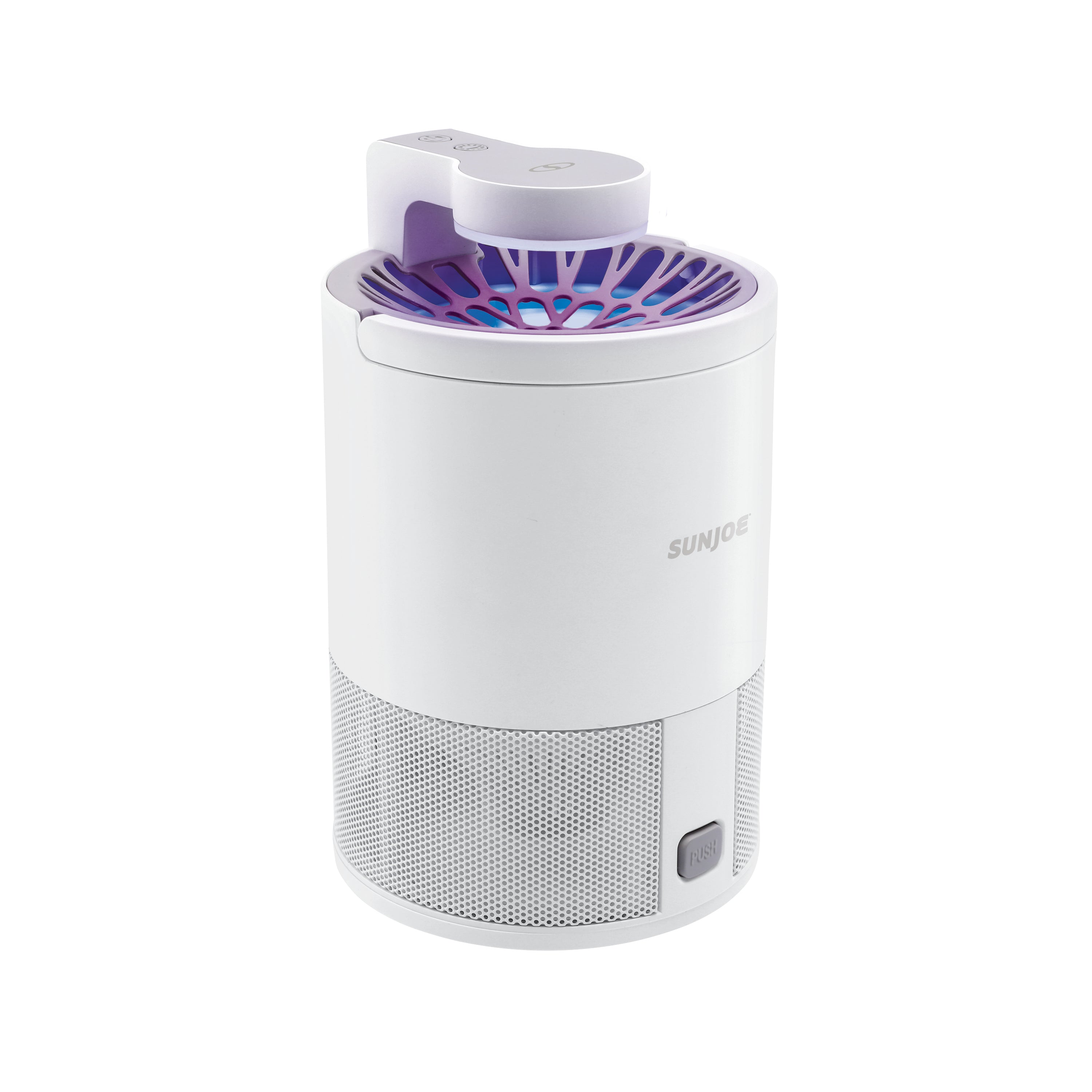 Sun Joe SJ BZ15W White UV Indoor Insect Trap - Non-Toxic UV Light Bug Catcher with 10 Sticky Traps - Effective for Mosquitoes, Flies, Gnats in Home, Kitchen, Bedroom & Office