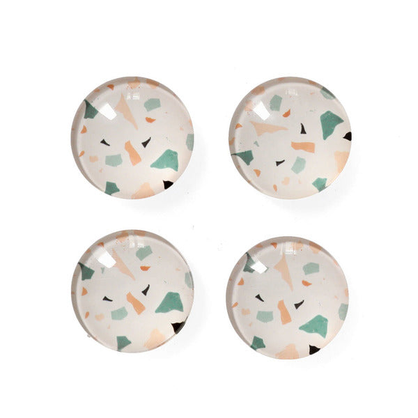 4-Piece Magnetic Set for Plastic & Glass - Assorted Designs - Perfect for Fridge, Office & Home Organization
