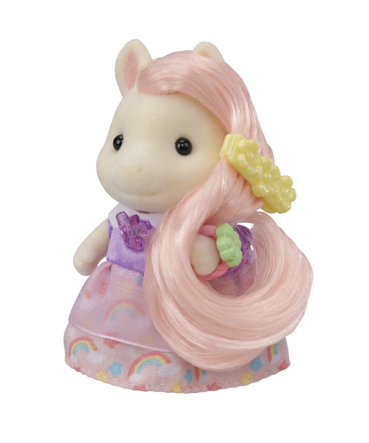 Calico Critters Pony's Vanity Dresser Set - Dollhouse Miniature Playset with Figure & Accessories for Kids | Pretend Play, Collectible Toy Gift for Girls & Boys