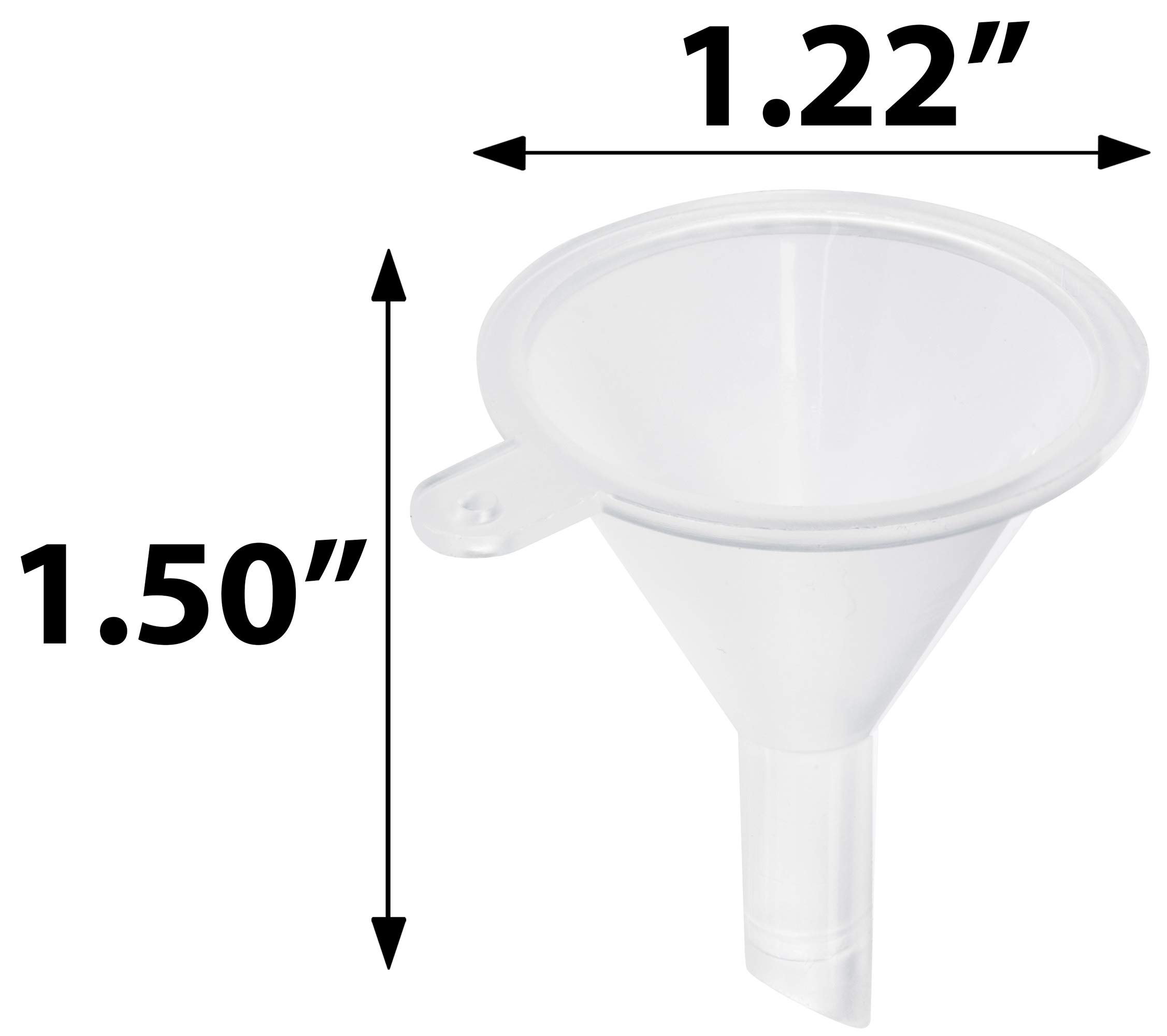 JUVITUS 1 oz (30 ml) Clear Glass Boston Round Bottles with Airtight Phenolic Caps - 24 Pack + Free Funnel - Perfect for Essential Oils, DIY Beauty Products & Travel-Sized Liquids