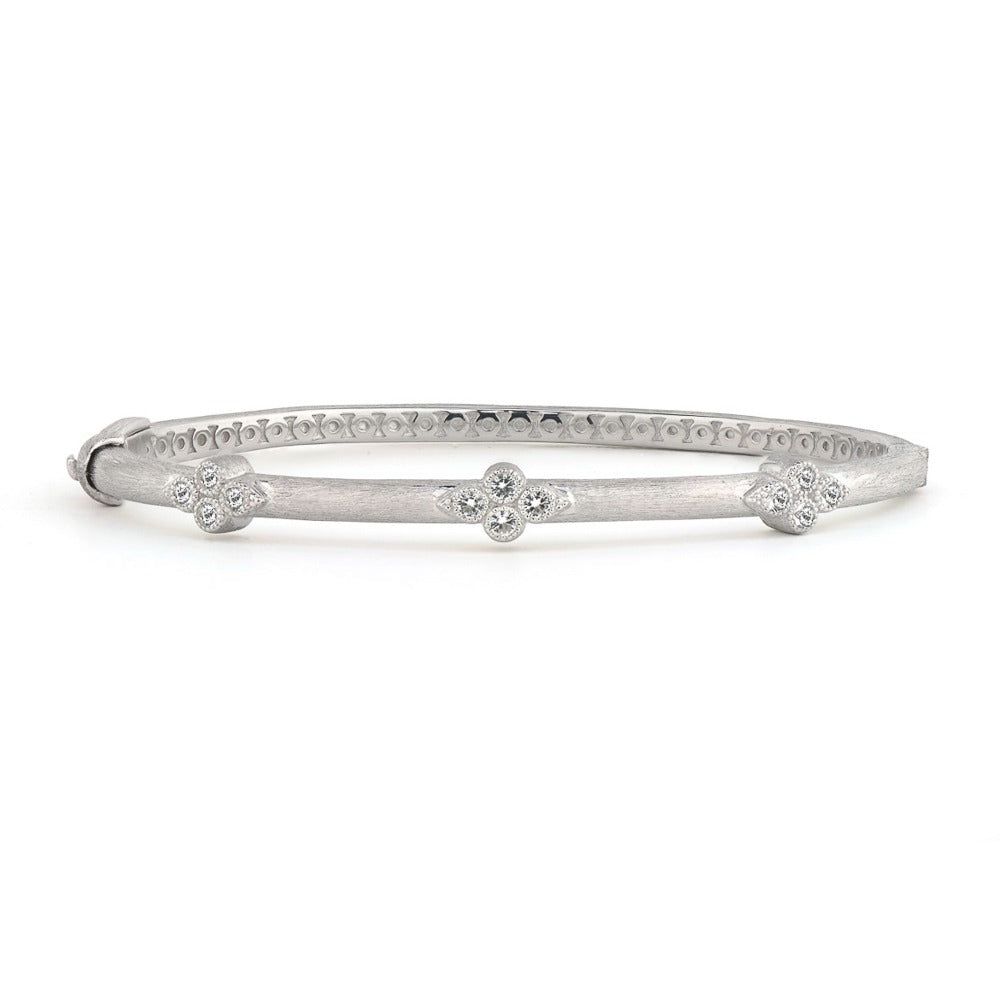 Jude Frances Sterling Silver Moroccan Trio Bangle Set - Elegant Stackable Bracelets for Women, Perfect for Boho Chic Style & Everyday Wear