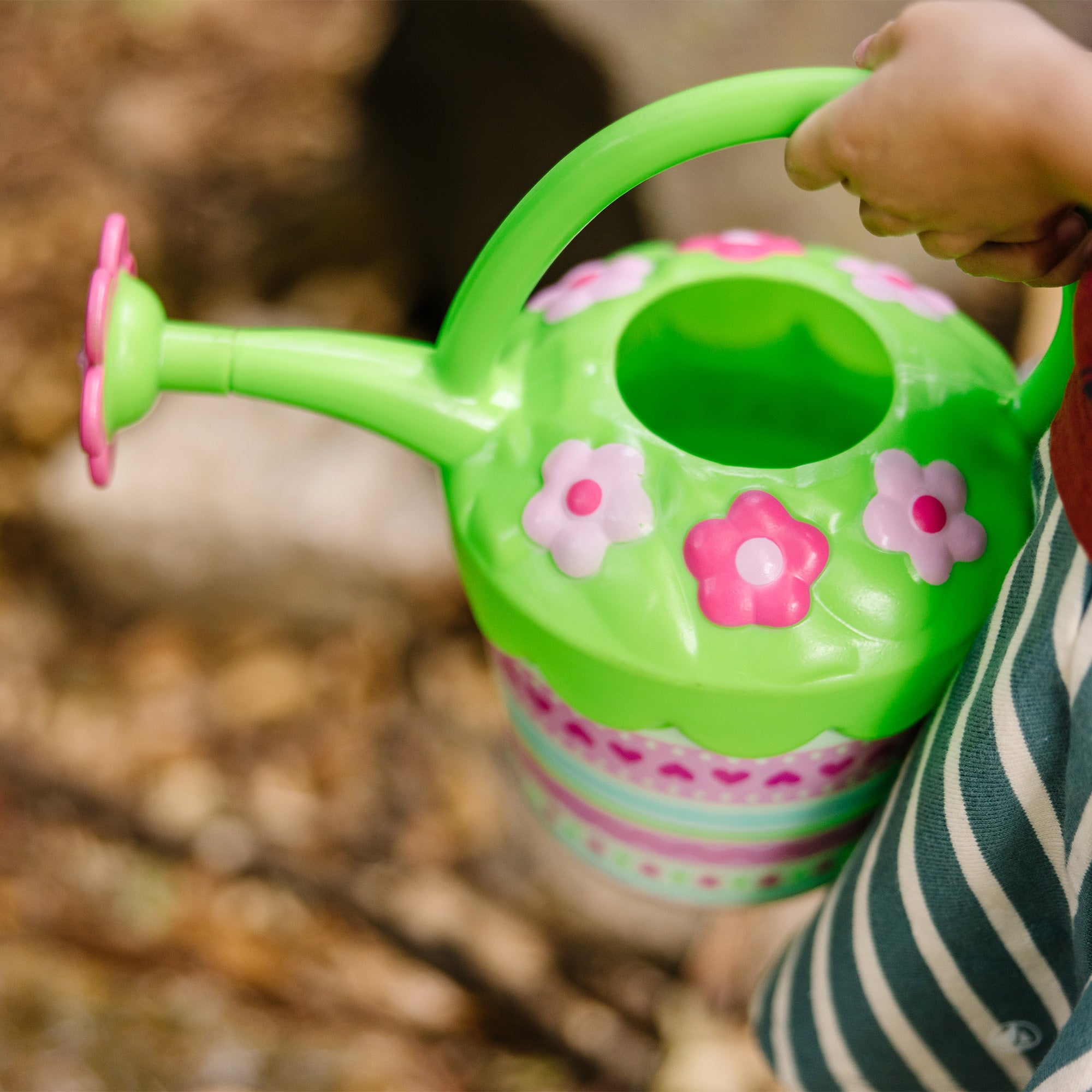 Pretty Petals Watering Can - 1 Gallon Flower Watering Can with Long Spout, Rust-Proof Metal Garden Watering Pot for Indoor & Outdoor Plants - Perfect for Houseplants, Flowers, and Garden Care