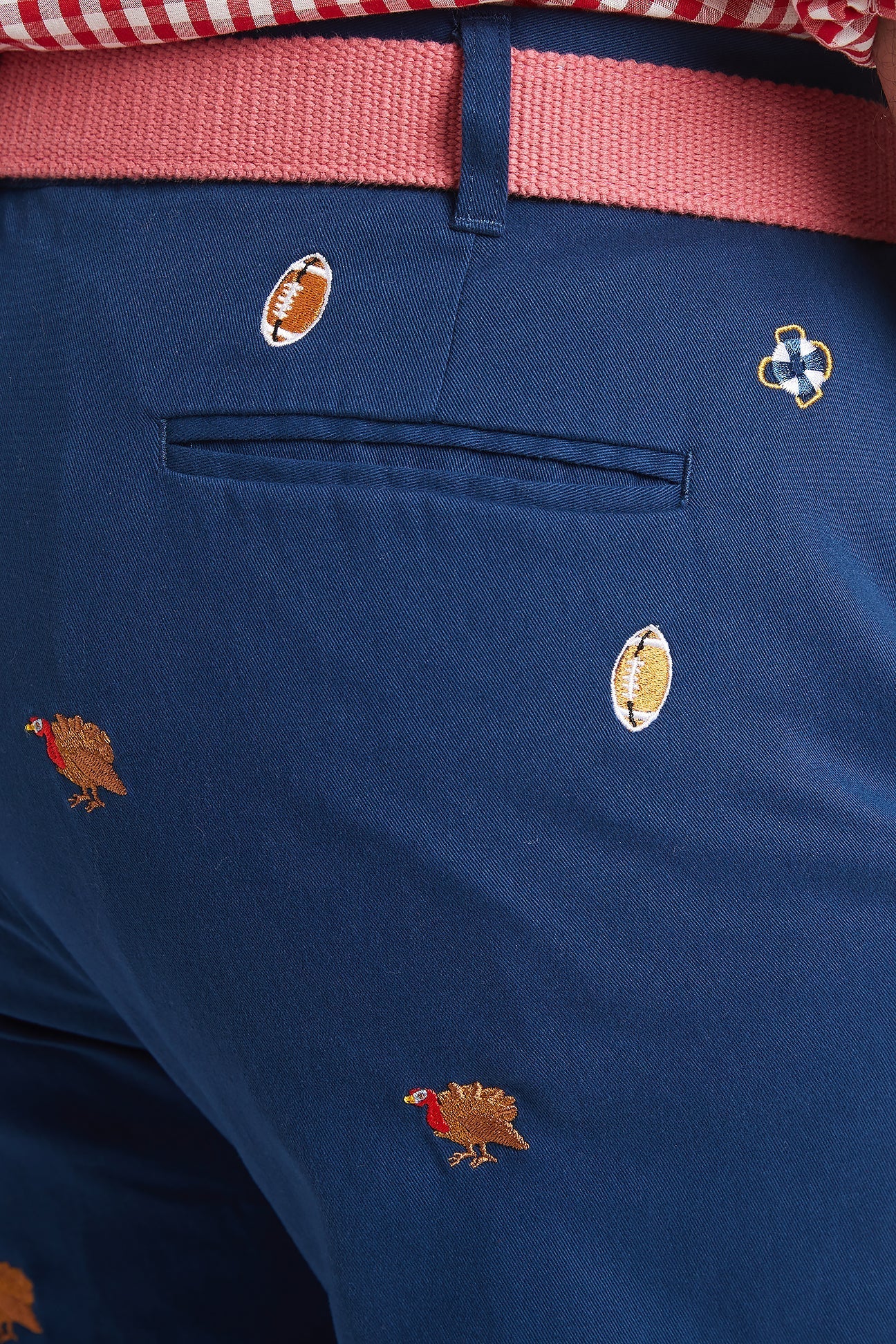 Stretch Twill Harbor Pant in Nantucket Navy - Comfortable & Stylish for Turkey Hunting & Football Games
