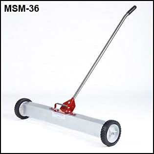 AMK Magnetics 30-Inch Multi-Surface Rolling Magnet - Strong Magnetic Sweeper for Workshop, Garage & Outdoor Metal Cleanup