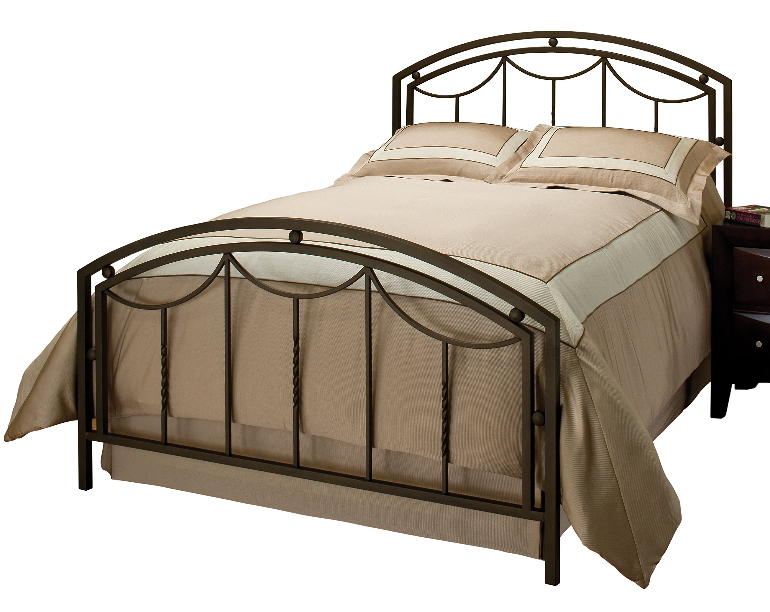Hillsdale Arlington King Bronze Bed Frame Set - Elegant & Durable Bedroom Furniture for Master Suite or Guest Room