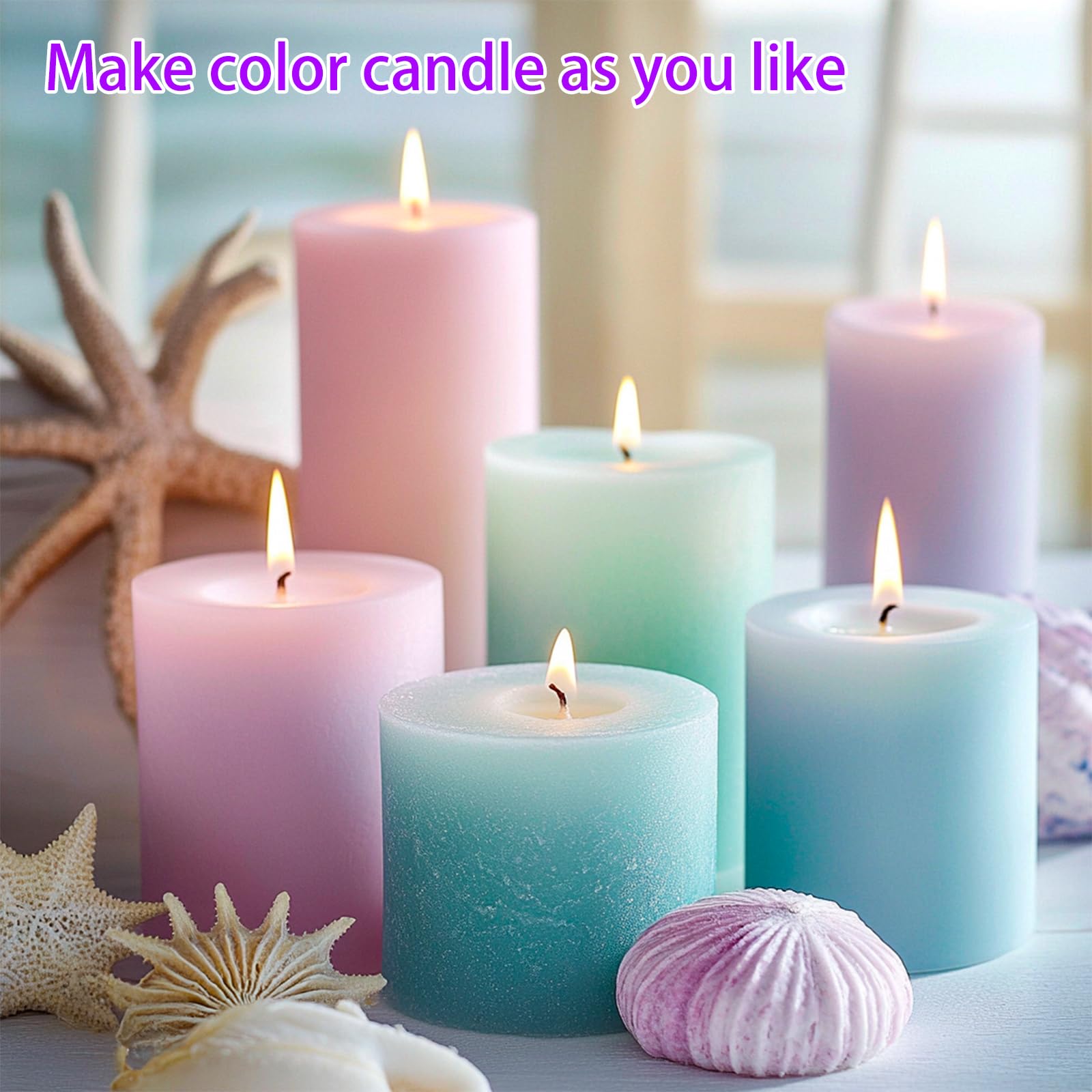 21 Colors Oil-Based Candle Dye - Highly Concentrated Liquid Wax Dye for Candle Making, Wax Melts & DIY Crafts - Perfect for Soy Wax, Paraffin Wax & Beeswax Projects
