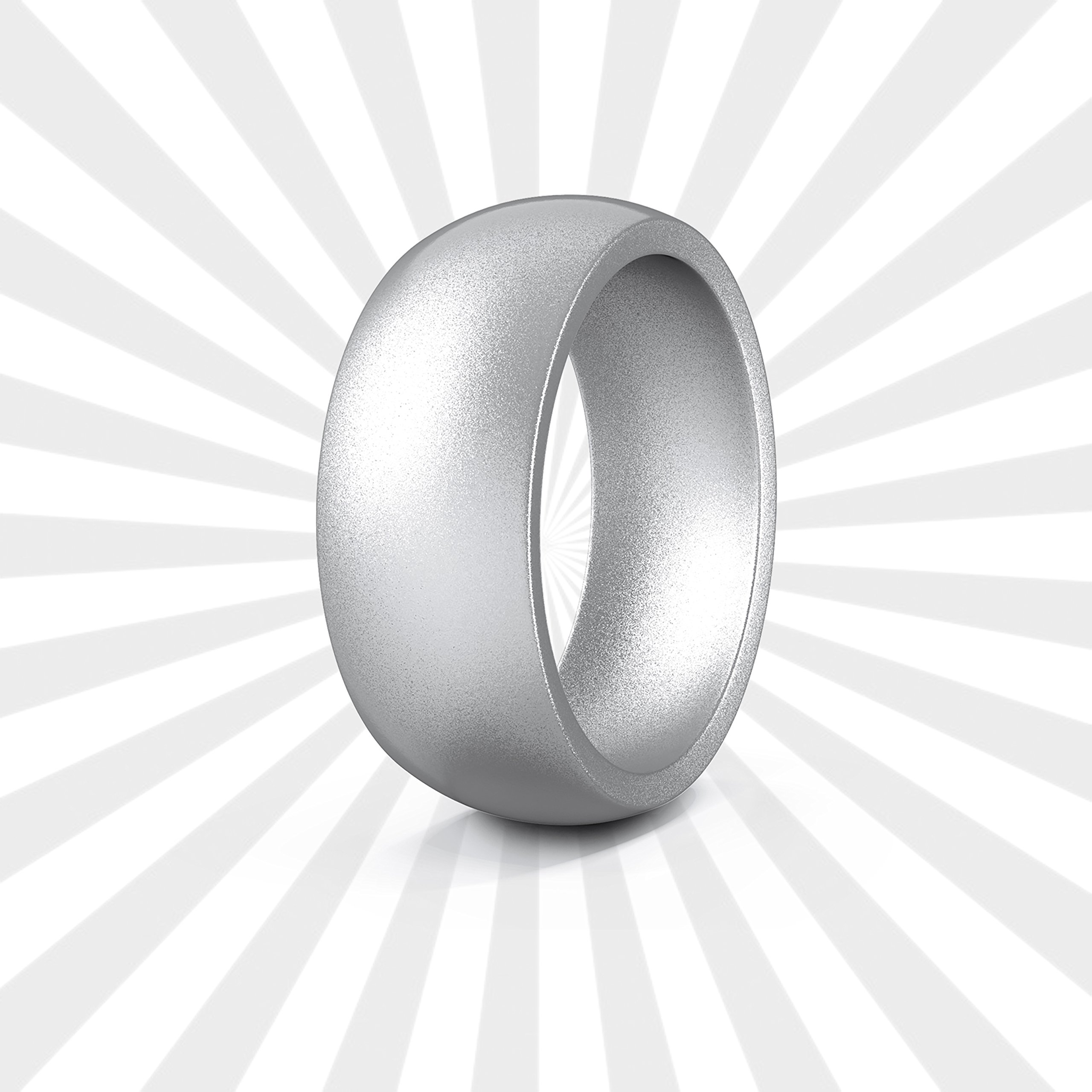 Silicone Wedding Bands for Men & Women - Comfortable, Durable, Non-Slip Rubber Rings for Gym, Workout, Swimming & Outdoor Activities