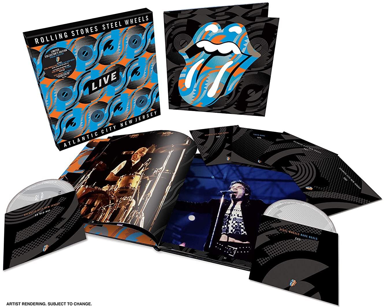 Steel Wheels Live From Atlantic City, NJ, 1989 - Vintage Rolling Stones Concert Album for Collectors & Music Lovers - Perfect for Vinyl Collections & Classic Rock Enthusiasts