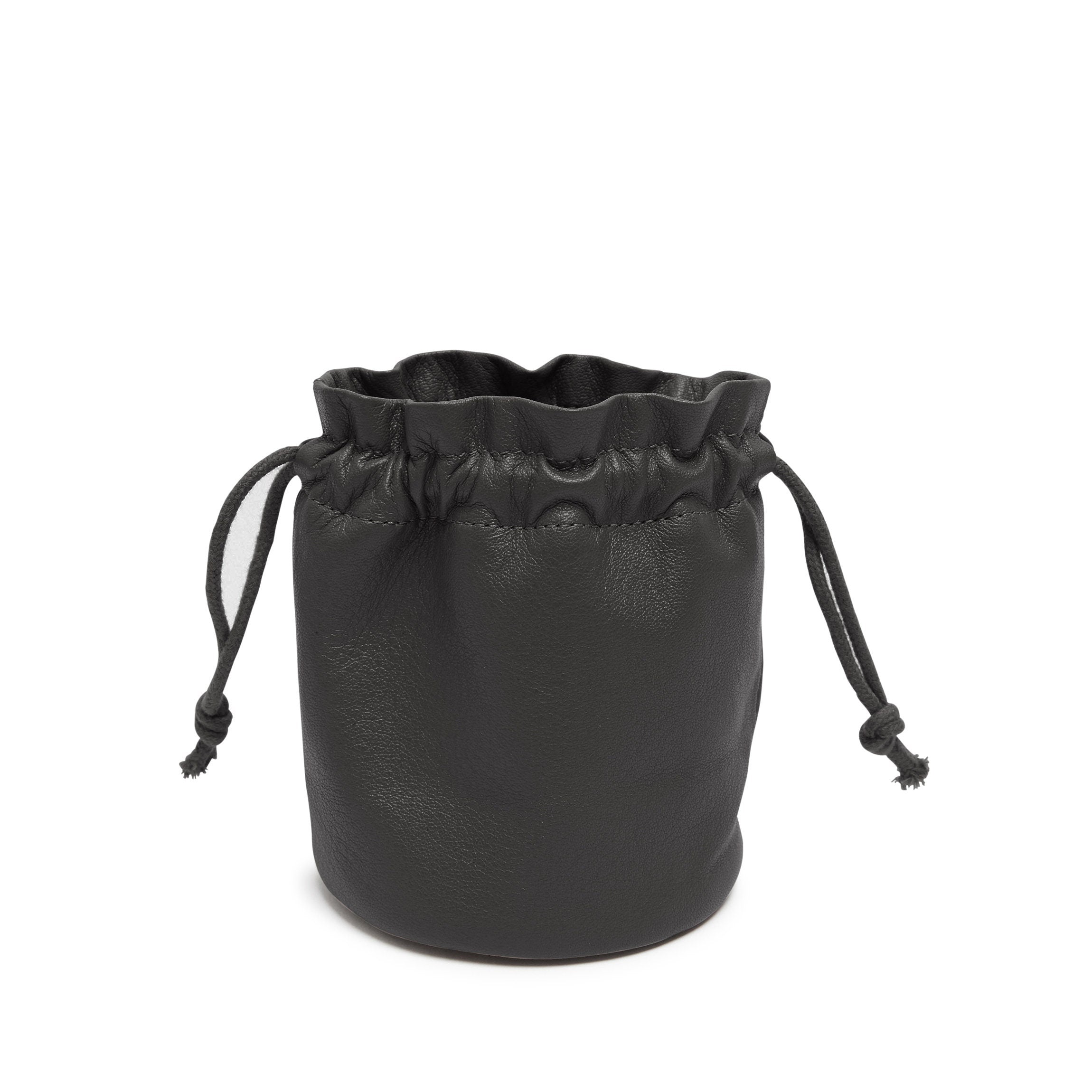 Black Onyx Round Drawstring Pouch - Small Jewelry & Crystal Storage Bag for Travel, Gifts, and Organizing Stones