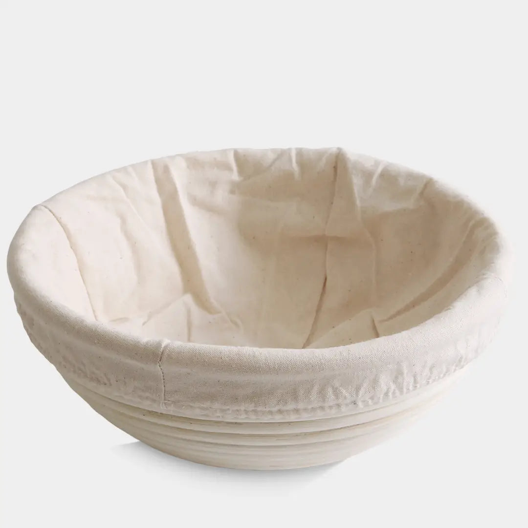 Premium 22cm (9 Inch) Round Banneton Bread Proofing Basket with Linen Liner - Perfect for Sourdough, Artisan Bread Baking & Home Kitchen Use