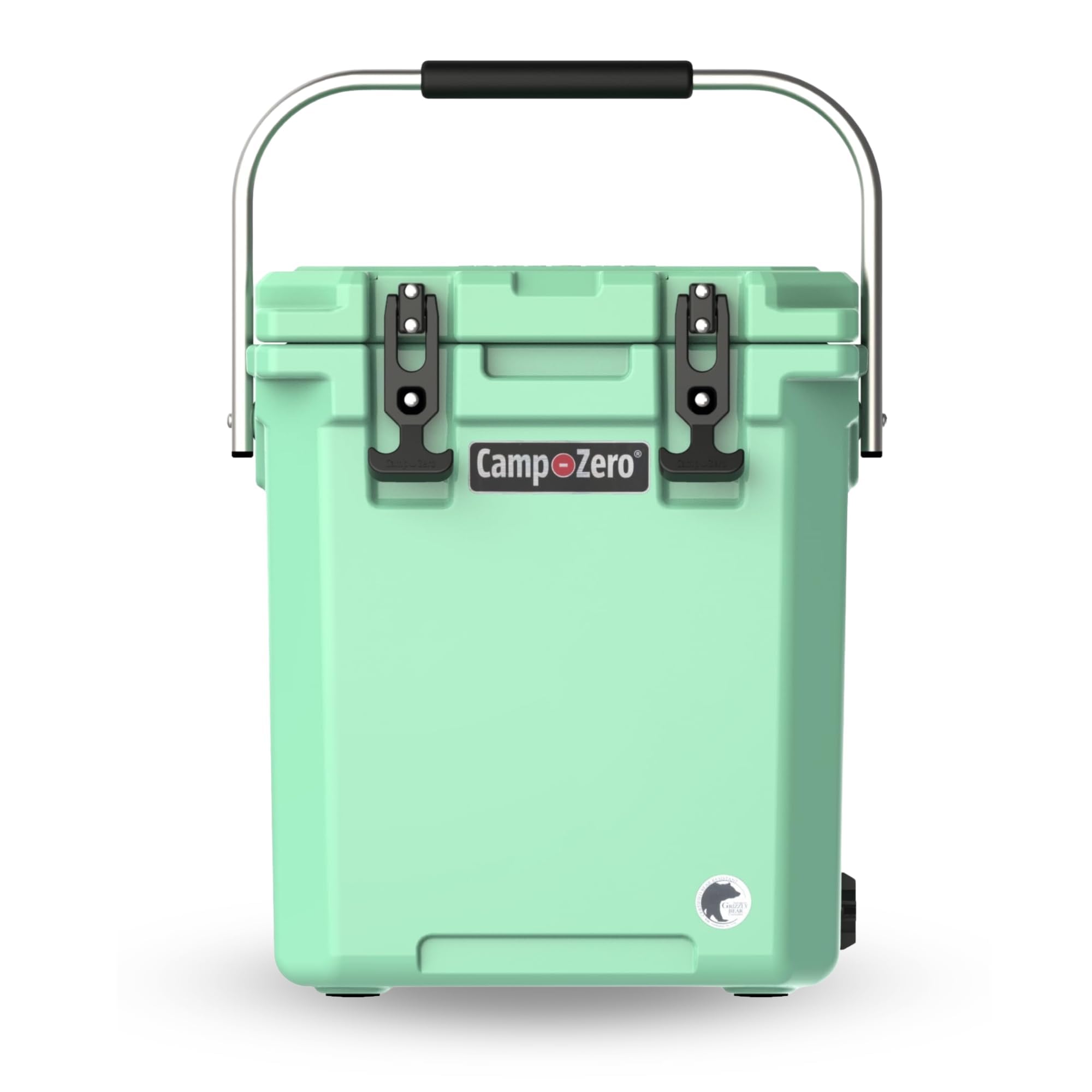 CAMP-ZERO 16L/16.9 Quart Portable Hard Cooler with Divider - Insulated Cooler for Drinks, Wine Bottles & Lunch - Perfect for Beach, Picnics, Boating, Camping & Travel - Features 2 Molded-in Cup Holders & Folding Aluminum Handle - Ideal for Outdoor Adventures, Tailgating & Road Trips