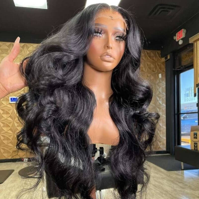 12A Super Grade Eullair Double Drawn Human Hair Wigs - Bone Straight HD Lace Frontal Wig for Women | Natural Look for Daily Wear, Parties & Special Occasions