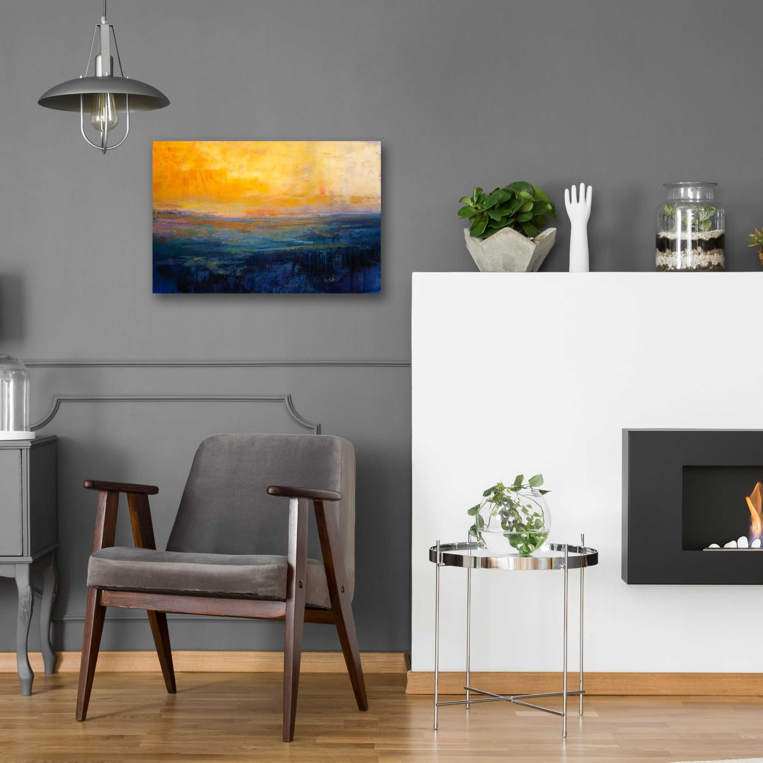 Patrick Dennis 'Divine Perfection' Acrylic Glass Wall Art - 24x16 Inches Modern Abstract Painting for Living Room, Bedroom & Office Decor