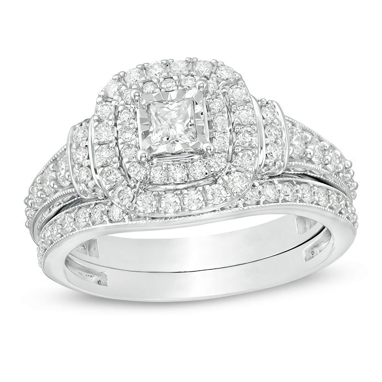 Moissanite Engagement Rings for Women - 10K 14K 18K Gold Wedding Band Set, Platinum Plated Silver Bridal Jewelry (4 Styles) - Perfect for Proposals, Anniversaries & Bridal Accessories