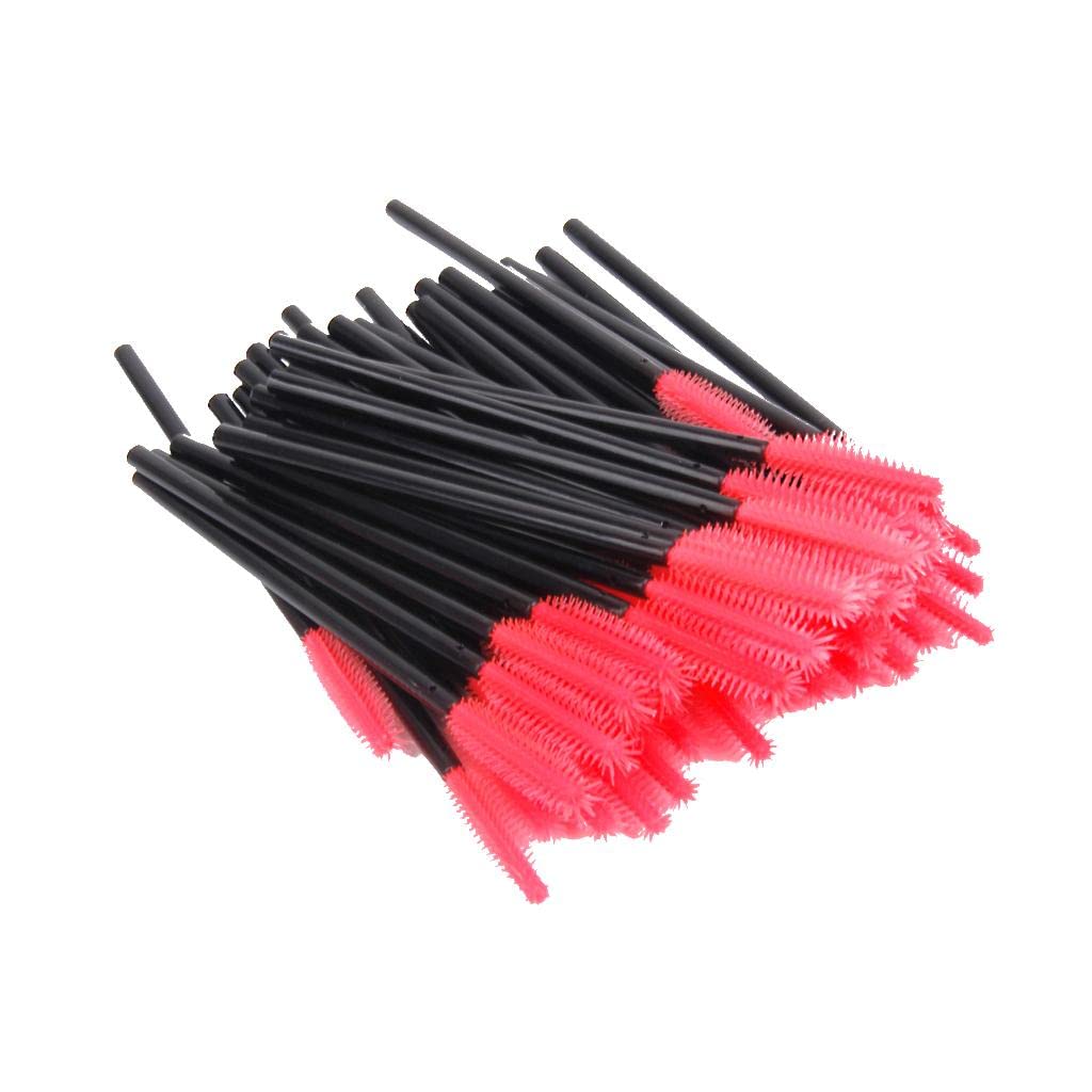 50-Pack LOSA Disposable Eyelash Brushes - Mascara Wands & Lash Extension Spoolers (Model B) for Professional Salon, DIY Makeup & Home Beauty Care