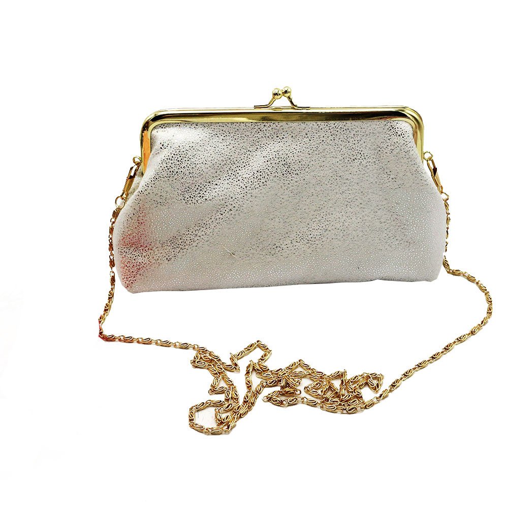 Sparkling Eel Skin Clutch Wallet for Women - Small Shining Purse with Hasp, Elegant Coin Bag for Parties, Evening Events & Special Occasions