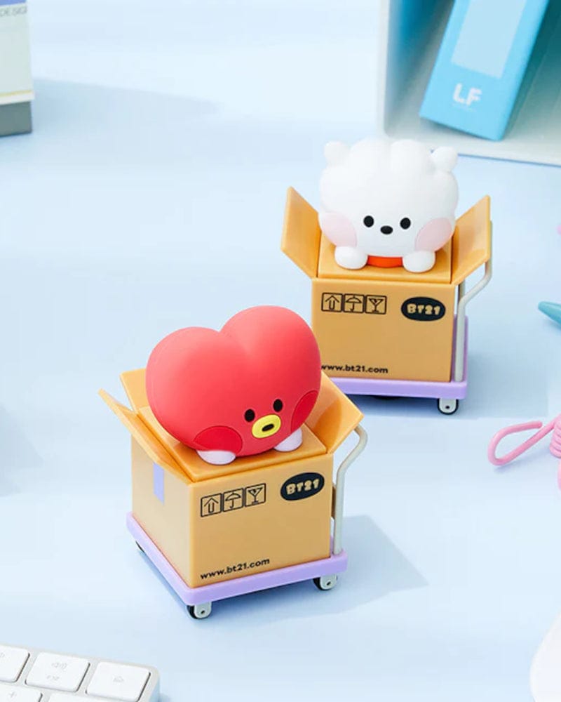 BT21 RJ Mini Privacy Rolling Stamp - Self Inking Address Stamp for Envelopes, Letters & Packages - Perfect for Mailing, Scrapbooking & DIY Crafts