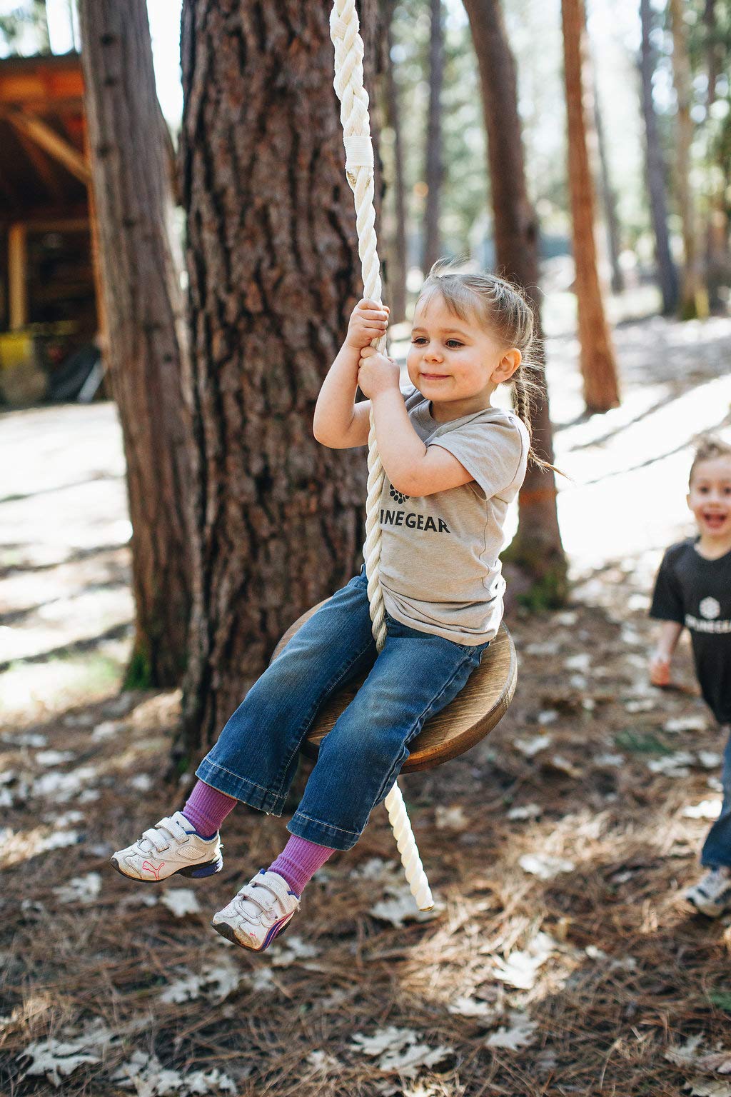 ZIPLINEGEAR Drifter Zip Line Seat for Kids & Adults - Adjustable Nylon Harness with Steel Screw Lock Carabiner - Perfect for Backyard Adventure, Treehouse Fun & Outdoor Recreation
