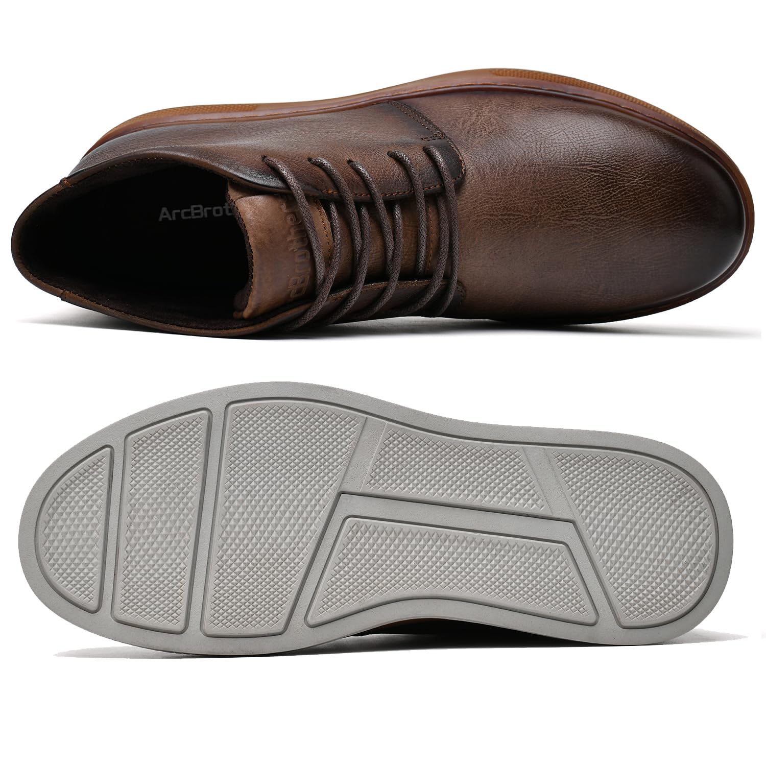 Men's Chukka Boots - Casual Ankle Boots for Motorcycle & Combat | Black Leather Boots for Everyday Wear & Outdoor Adventures