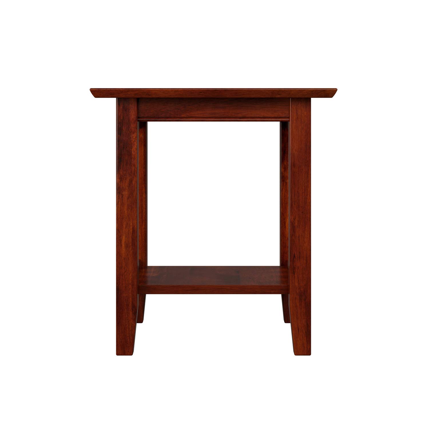 AFI Mission End Table - Solid Walnut Wood Side Table for Living Room, Bedroom, or Office - Perfect Nightstand or Sofa Table for Home Decor