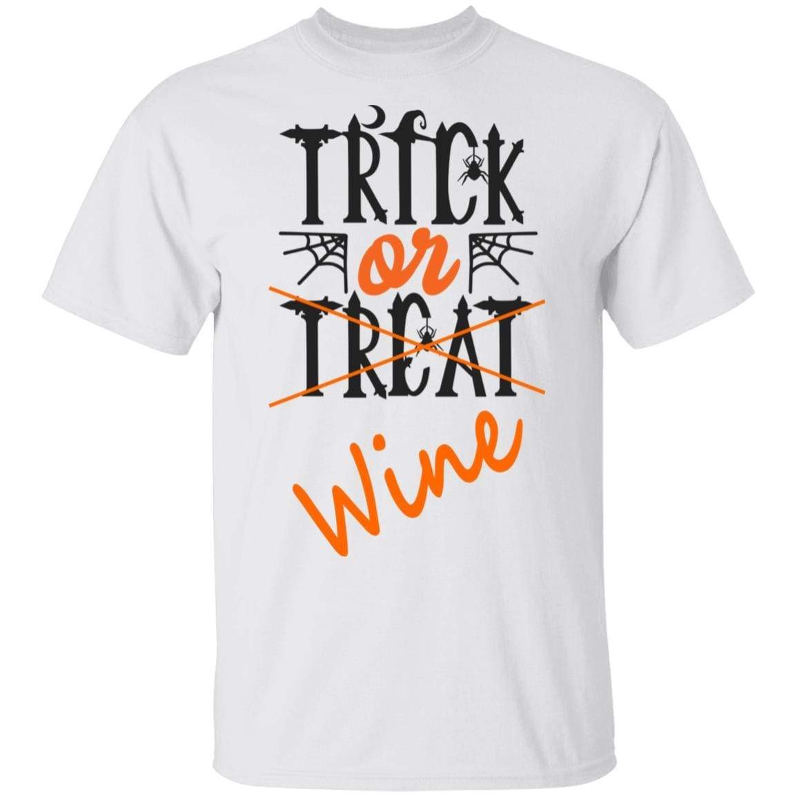 Trick Or Wine Halloween T-Shirt - Ultra Soft Cotton Tee for Women - Funny Wine Lover Gift - Perfect for Halloween Parties & Wine Tasting Events