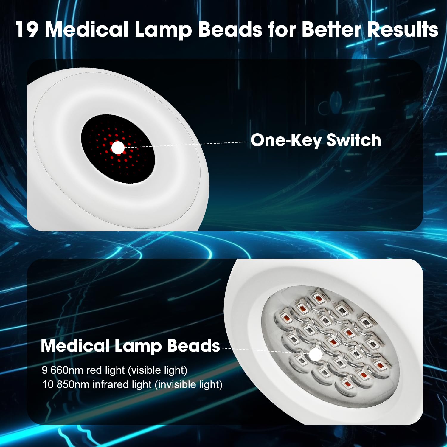 LED Red Light Therapy Eye Mask - 3 Modes with Multi-Frequency Vibration & 5-Level Dual Light Adjustment | Anti-Aging, Skin Rejuvenation & Wrinkle Reduction | Perfect for Home Spa, Relaxation & Beauty Routine