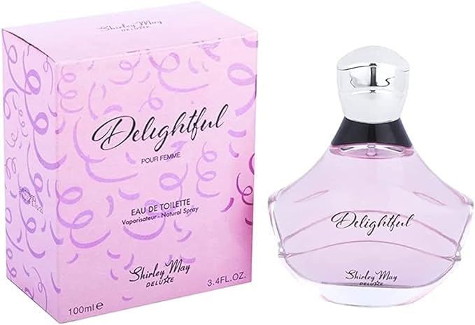 DELIGHTFUL Women's Designer Inspired Perfume 3.4 oz EDP Floral Fragrance - Long Lasting Floral Scent for Women, Perfect for Date Night, Office & Special Occasions