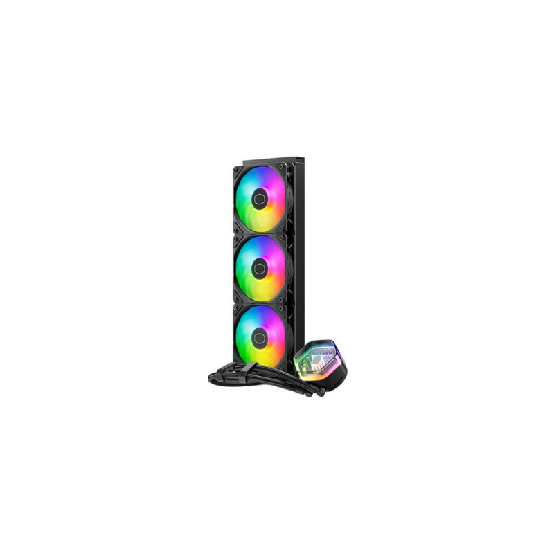 Cooler Master MLX-D36M-A25PZ-R1 MasterLiquid 360 Atmos ARGB CPU Liquid Cooler - 360mm RGB AIO Cooler for Intel/AMD Processors - Perfect for Gaming PCs & High-Performance Workstations (5-Year Warranty)