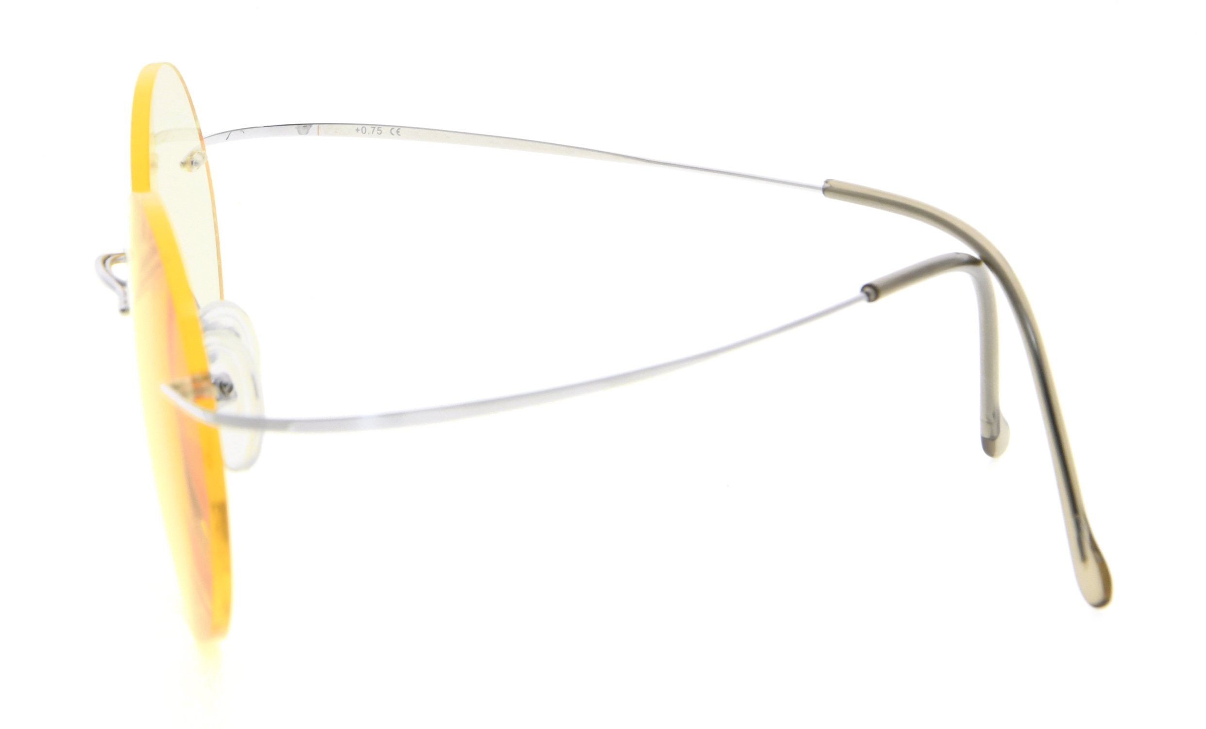CessBlu Rimless Anti-Blue Light Titanium Round Computer Glasses for Women & Men - Reduce Eye Strain for Work, Gaming & Reading
