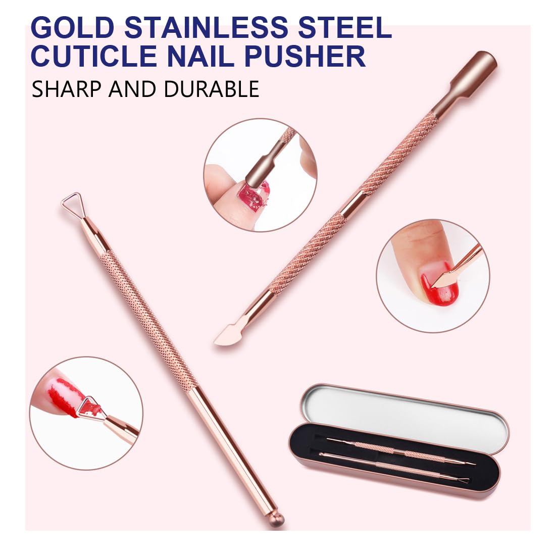 Electric Nail Soaking Bowl with Gold Cuticle Pusher - Professional Manicure Tool for Acrylic Nail Polish Removal | Perfect for Salon & Home Nail Care