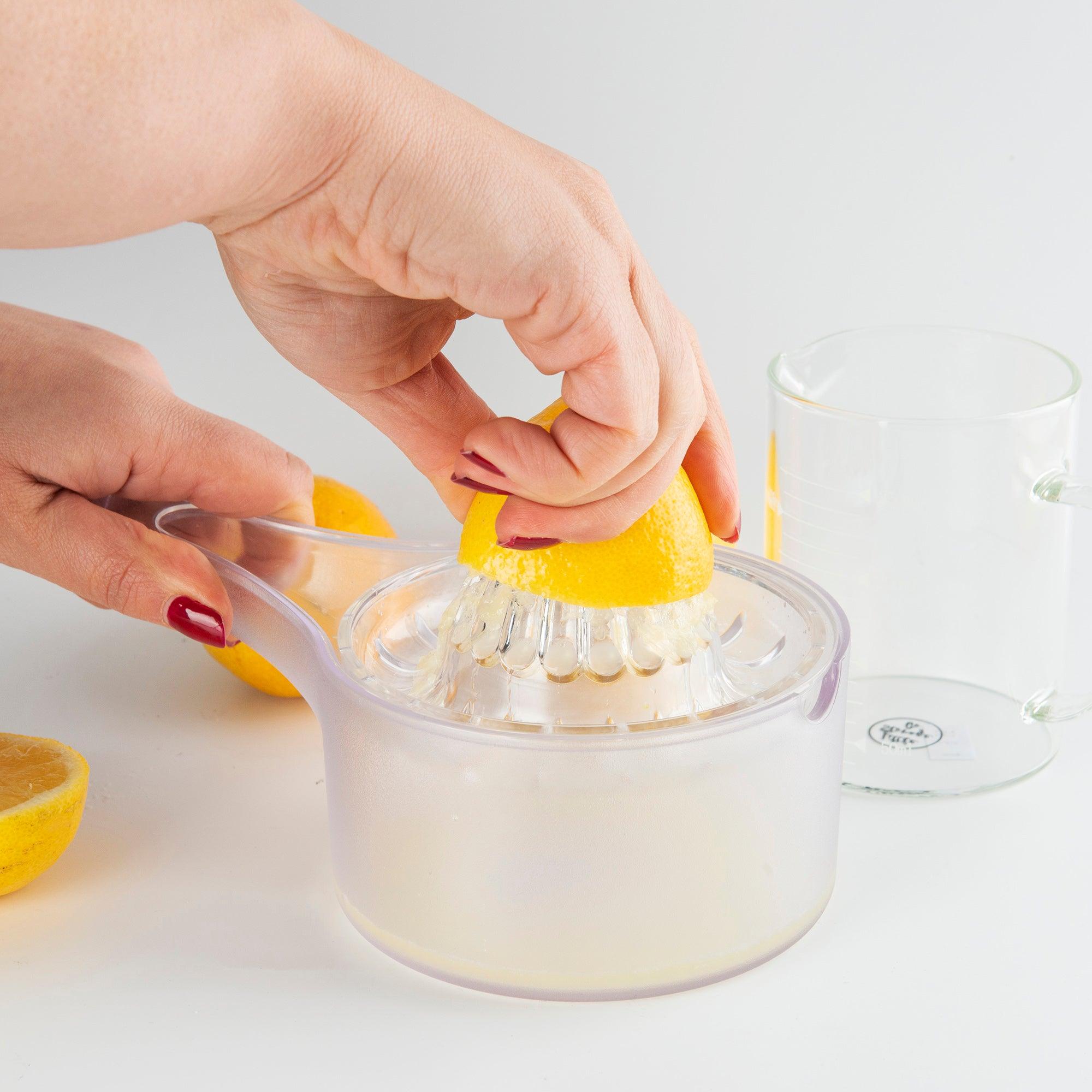 Stainless Steel Lemon Juicer - Handheld Citrus Press for Fresh Lemon, Lime & Orange Juice - Perfect for Cocktails, Cooking & Healthy Drinks
