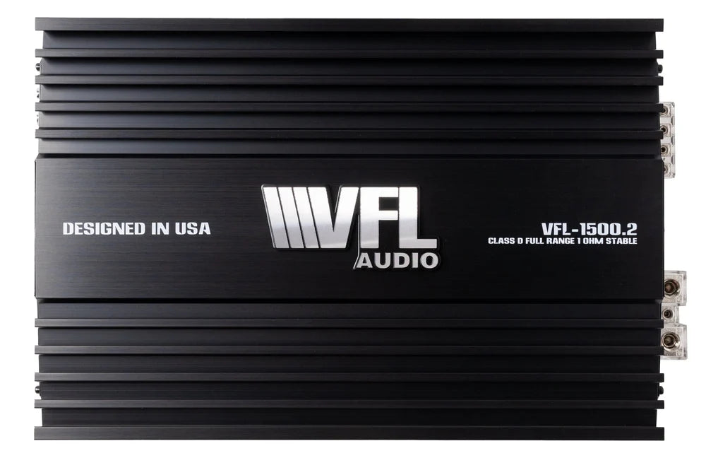 VFL 1500.2D 2-Channel Car Amplifier - 1500W High Power Audio Amp for Car Stereo System | Perfect for Car Audio Upgrades, Bass Boost & Clear Sound Enhancement