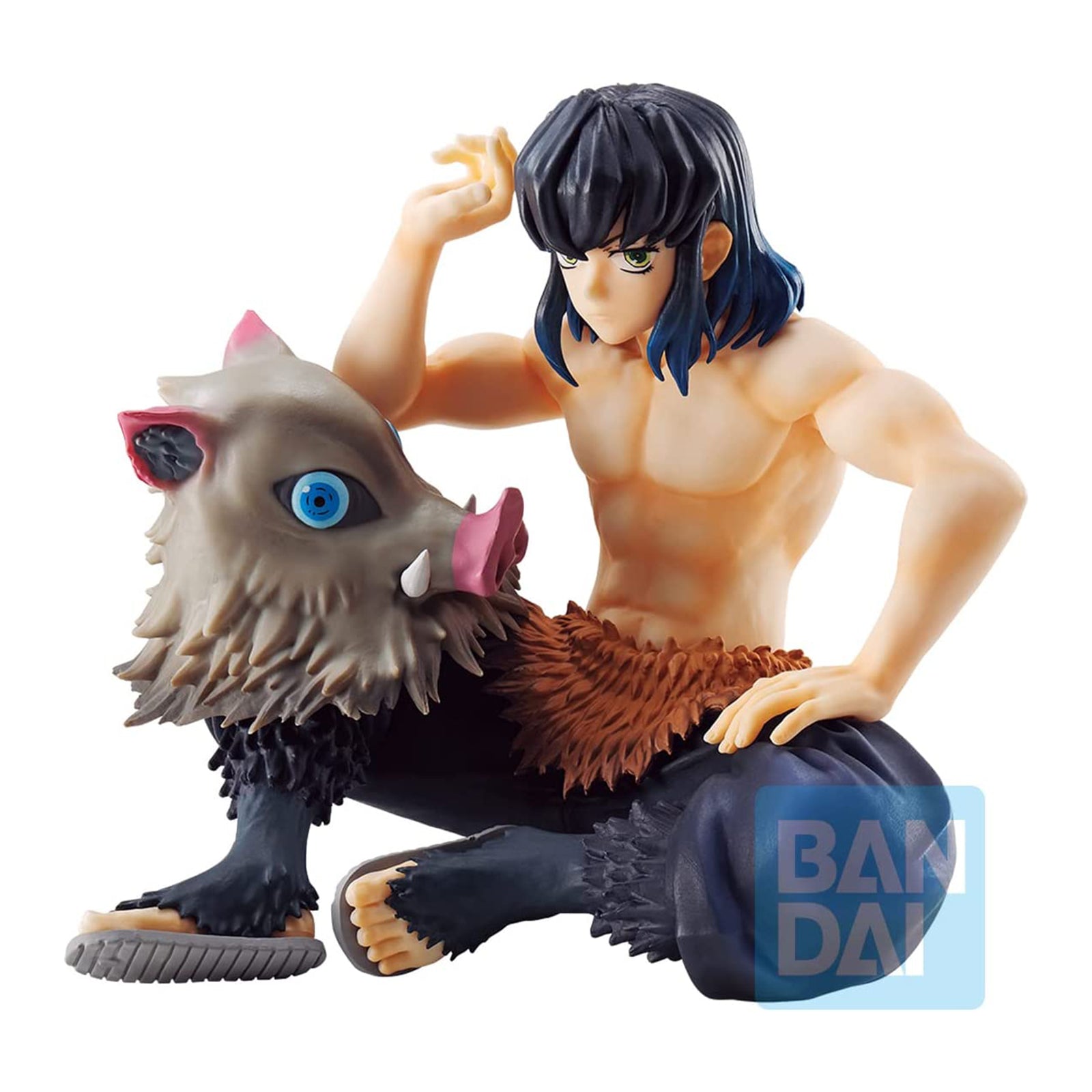 Bandai Demon Slayer Ichibansho Tengen Uzui & Inosuke Hashibira Anime Action Figures - Perfect for Collectors, Display, and Anime Decor