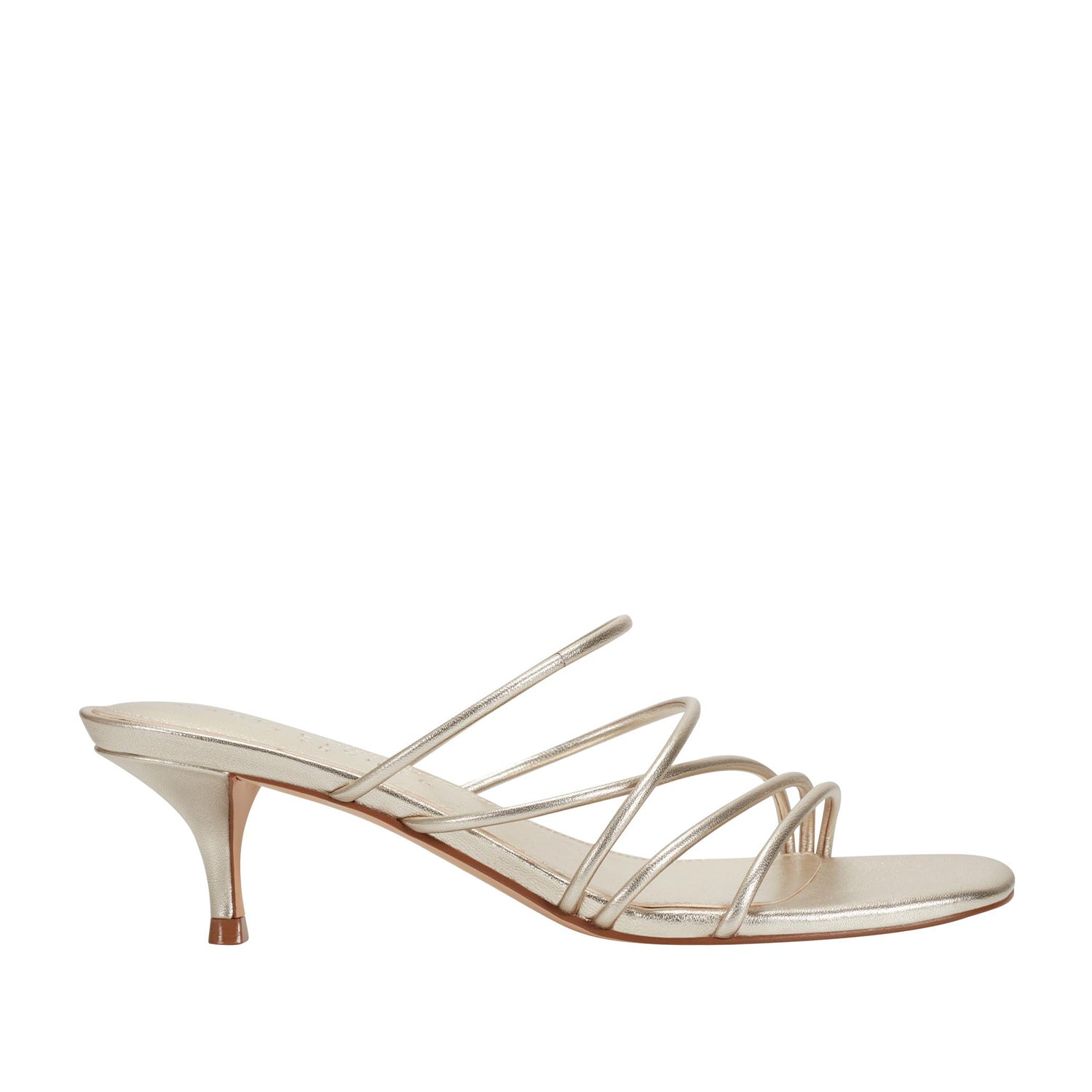 Marc Fisher Ltd Women's Banna Silver M Sandals - Comfortable Metallic Leather Slide Sandals for Women | Perfect for Summer, Beach, and Casual Outings