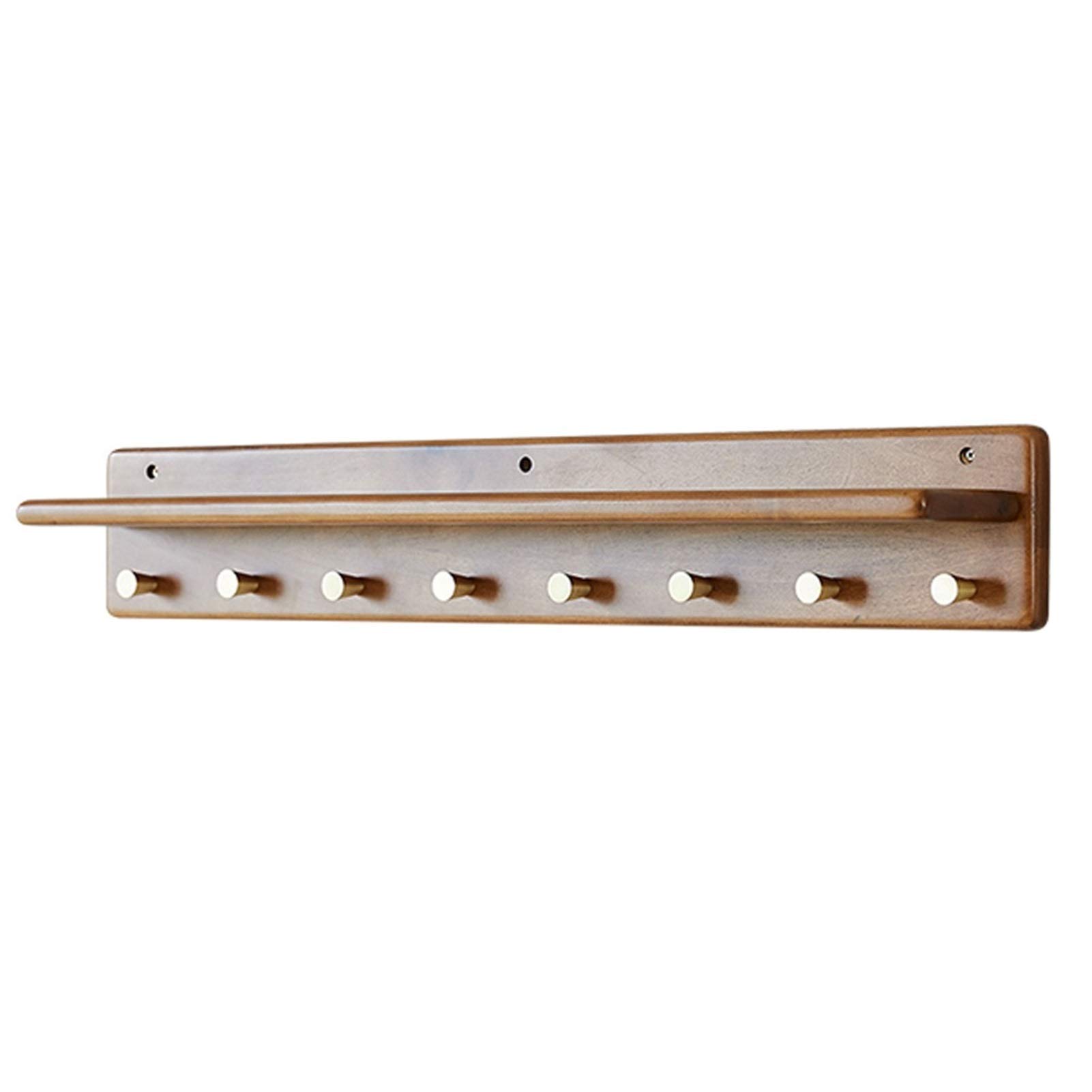 Wall-Mounted Coat Rack with 8 Hooks & Storage Shelf - Space Saving Entryway Organizer for Hats, Jackets, Bags & Accessories | Perfect for Hallway, Bedroom or Mudroom Storage
