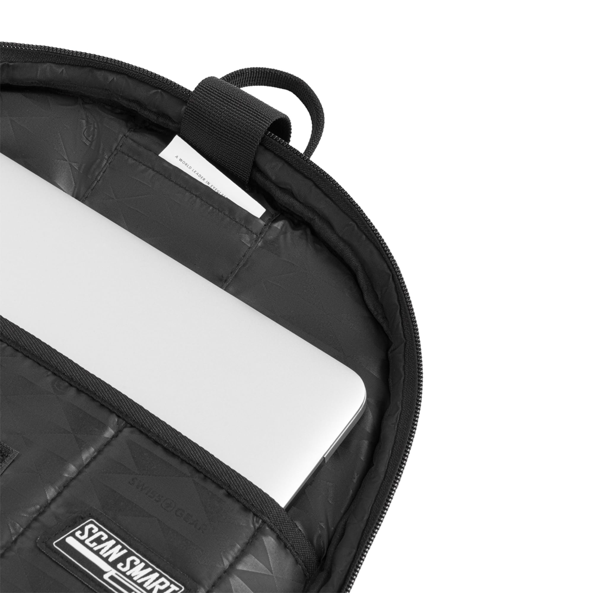 SwissGear Travel Tech Elite Large Laptop Backpack with USB Charging Port - Perfect for Business Travel, College & Commuting - Durable Black Dot Design (17 Inch)