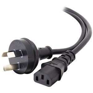 Alogic Standard 10A 250V AC Power Cord for Computers - 1m Black Cable - Perfect for Home & Office Use in Australia