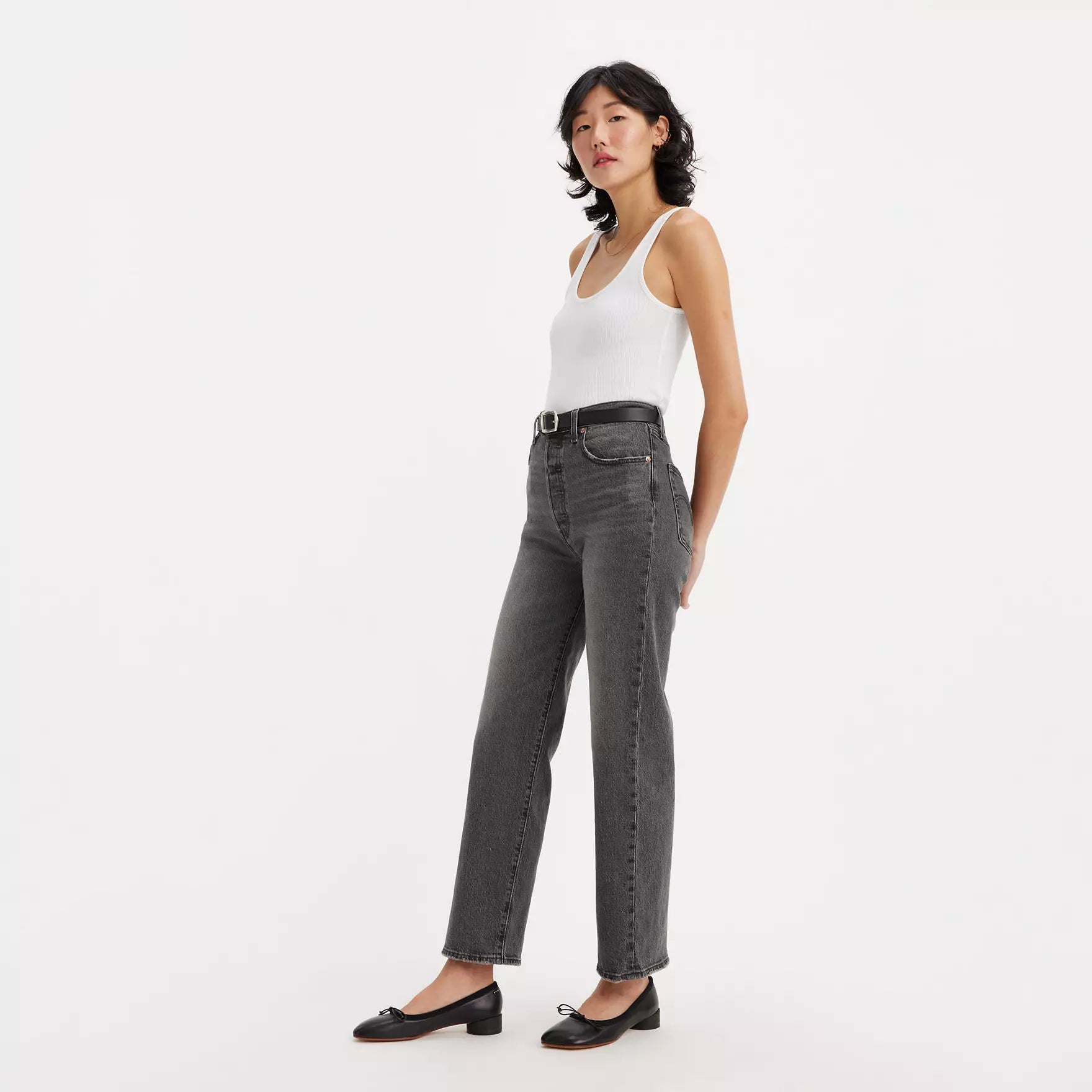 Levi's Ribcage Straight Leg Jeans for Women - High Waist Denim Pants with Static Wash | Perfect for Casual Wear, Office Outfits & Night Out
