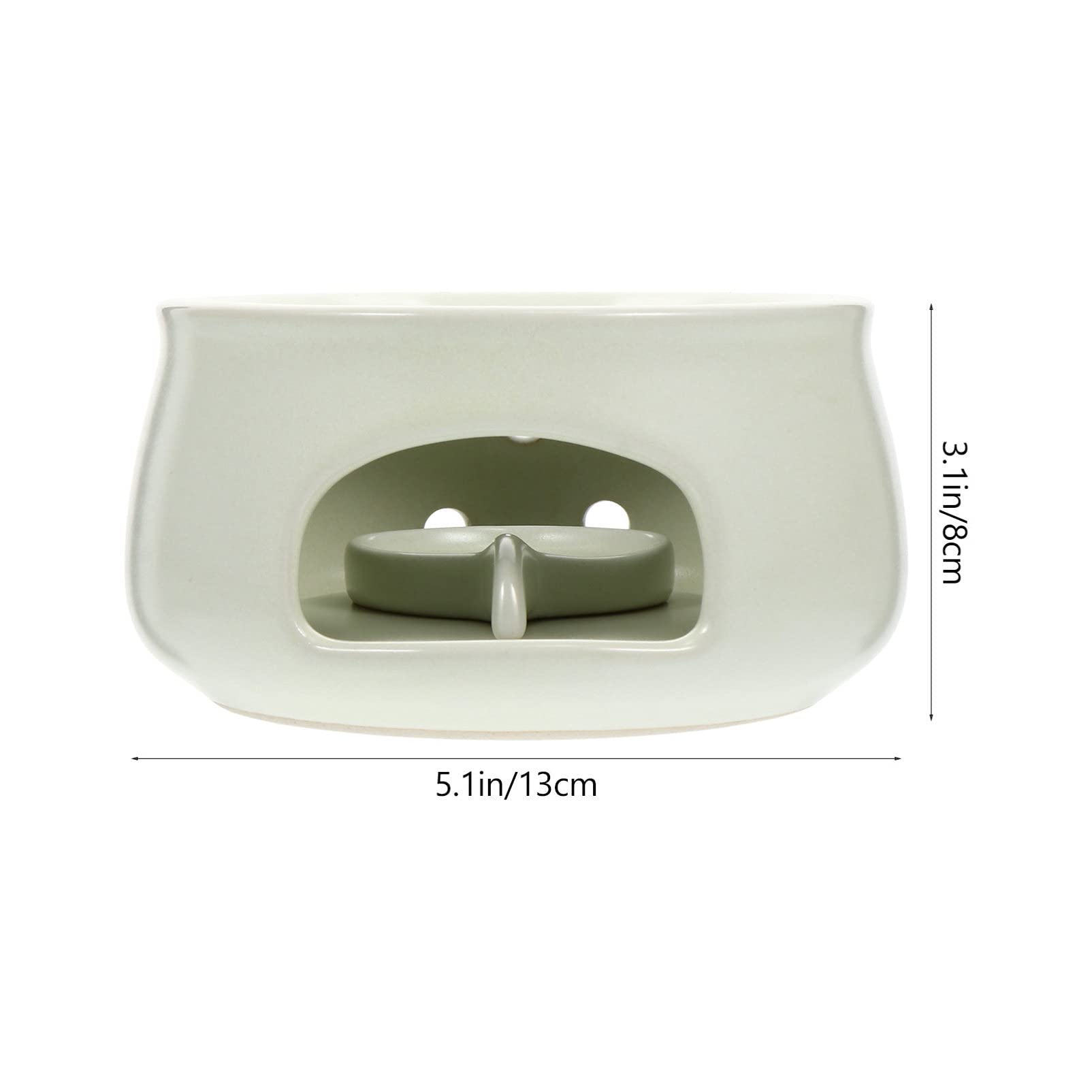Hemoton Ceramic Tea Warmer Mug - Portable Fuel Oil Cup Warmer for Coffee, Hot Chocolate & Beverages - Perfect for Office, Home & Outdoor Use