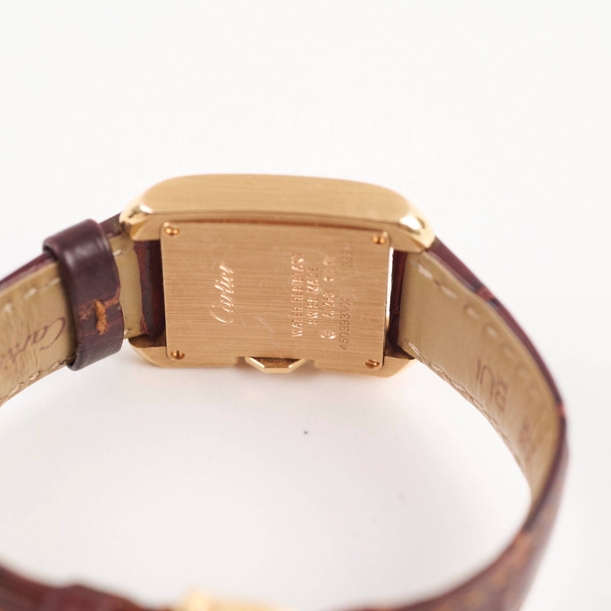 Cartier Tank Anglaise Small Model 18K Gold Watch with Leather Strap - W5310027 | Luxury Dress Watch for Business & Formal Occasions