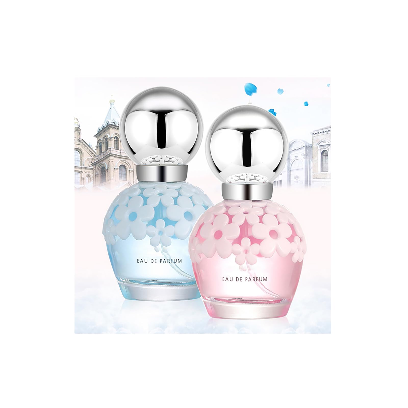 Women's Rose Jasmine Eau De Toilette Perfume Spray - Mini Travel Size Floral Fragrance for Day & Night Wear | Long-Lasting Scent Enhancer for Date Nights, Office & Special Occasions
