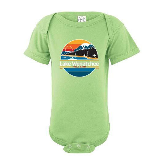 Lake Wenatchee Baby Short Sleeve Bodysuit - Soft Cotton Onesie for Newborns & Infants - Perfect for Playtime, Daycare & Family Outings