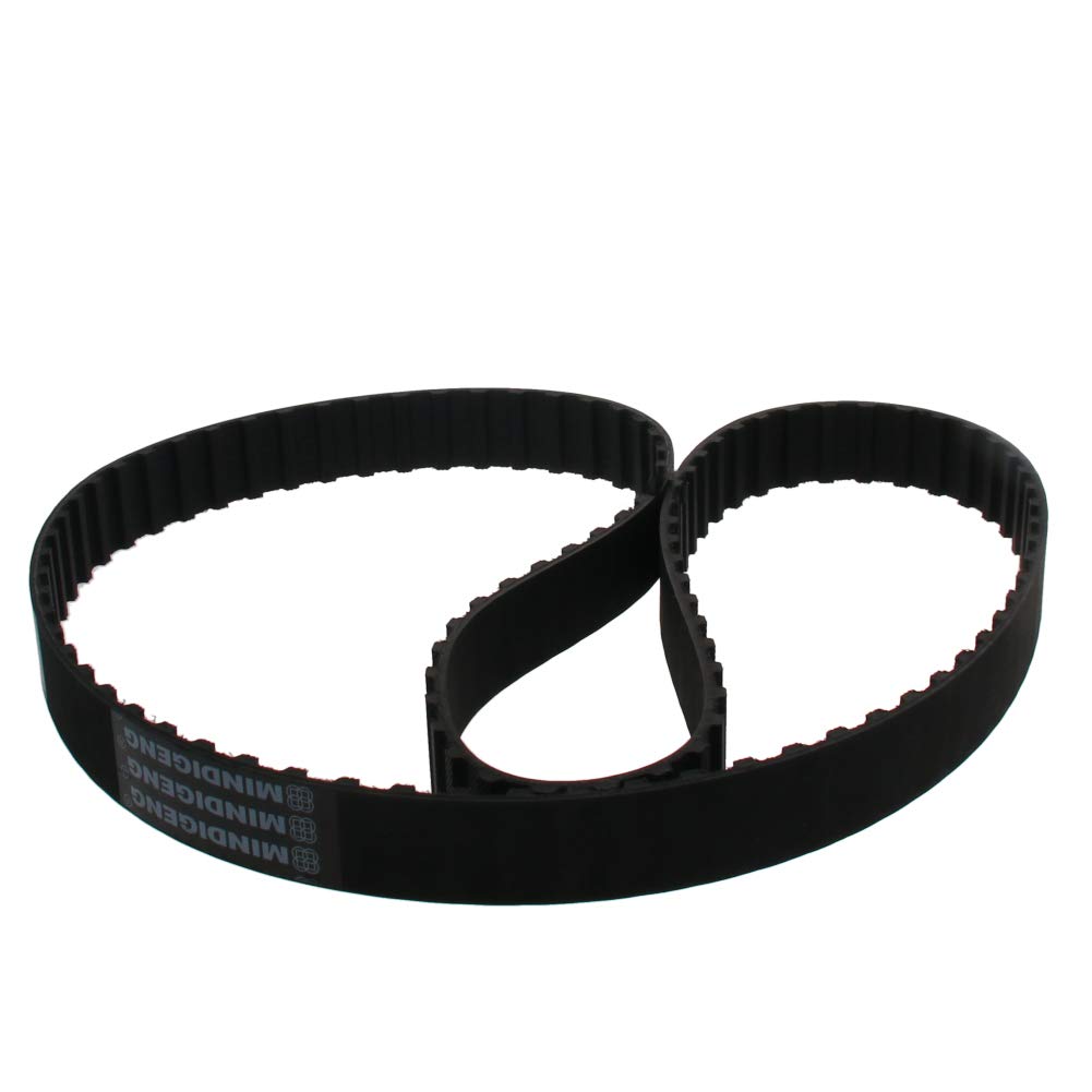 Fielect 104 Teeth 20mm Width Black Cogged Rubber Timing Belt - Industrial Drive Belt with 9.5mm Pitch (390L) - Perfect for CNC Machines, 3D Printers & Industrial Equipment Synchronization