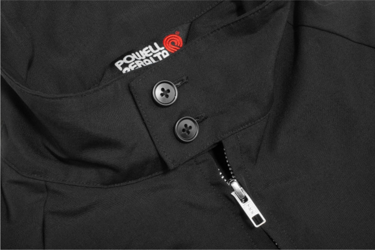 Powell Peralta CROSS BONES Skateboarding Jacket - XL Size, Black | Men's Streetwear for Skaters & Urban Fashion Enthusiasts