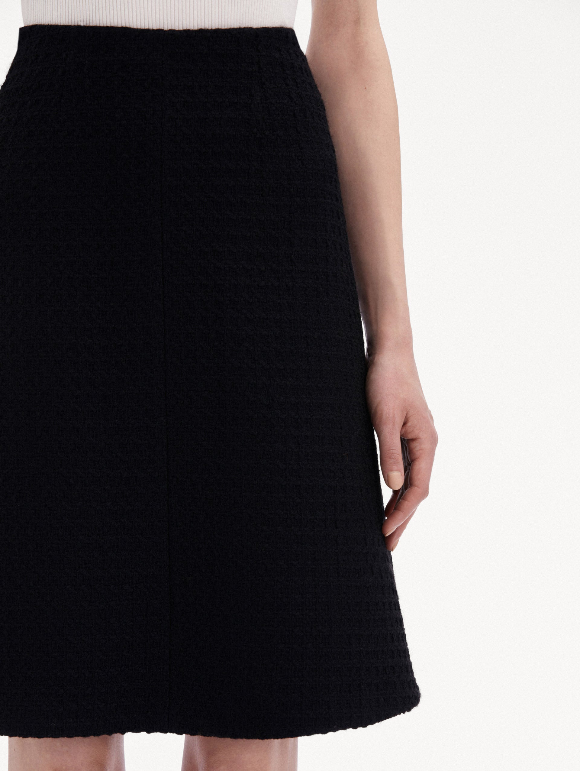 Stylish Wool Tweed Skirt for Women - Classic A-Line Design for Office, Party & Fall Outfits | Premium Quality Winter Skirt for Work & Formal Occasions